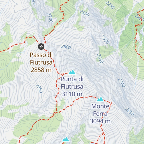 Map of Punta di Fiutrusa
