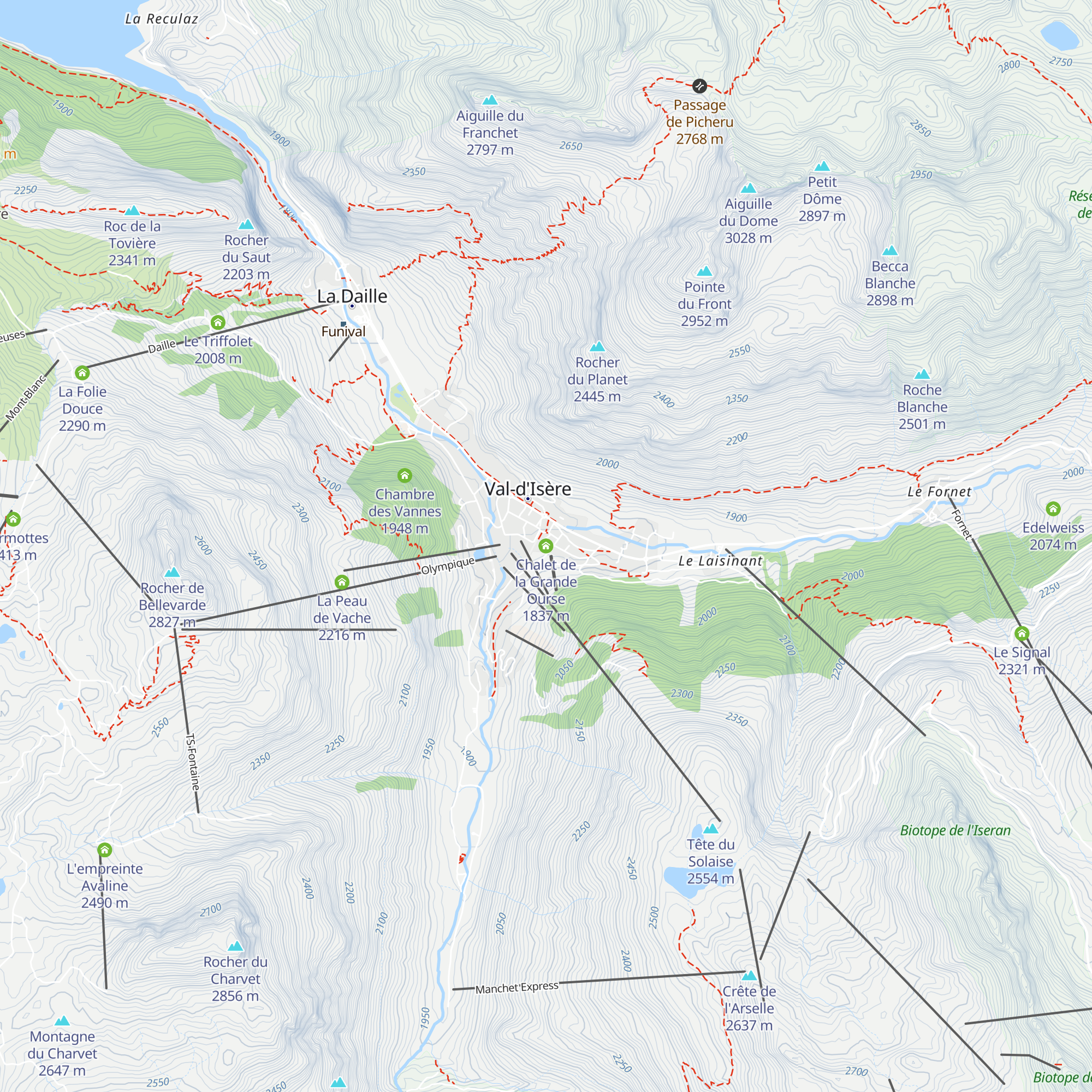Chalet de la Grande Ourse map