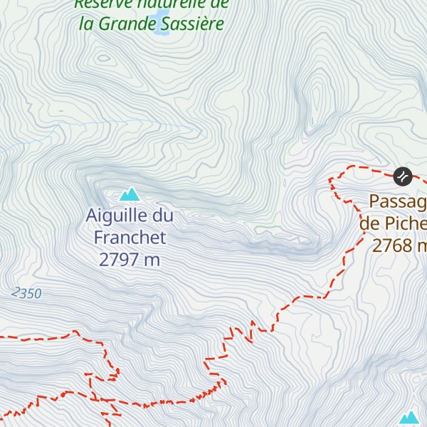 Map of Rochers du Franchet