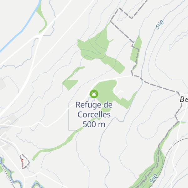 Map of Refuge de Corcelles