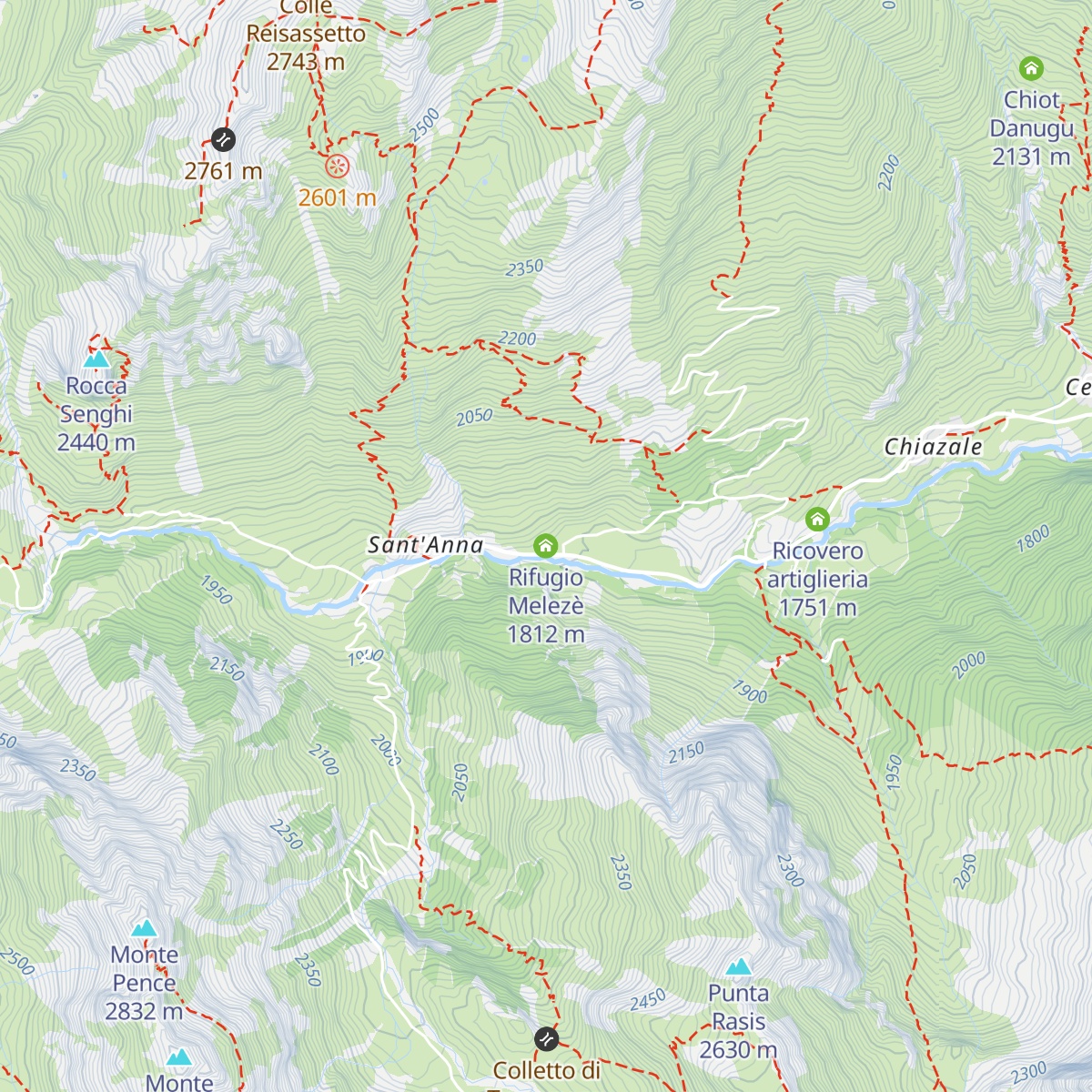 Rifugio Melezè map