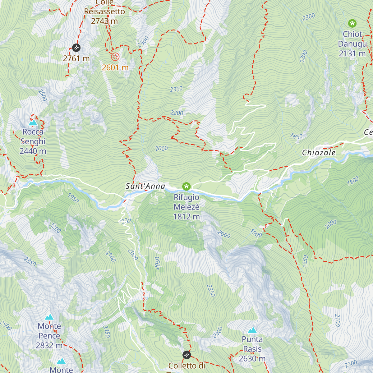 Rifugio Melezè map