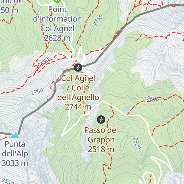 Map of Rifugio degli Alpini Mario Bottero