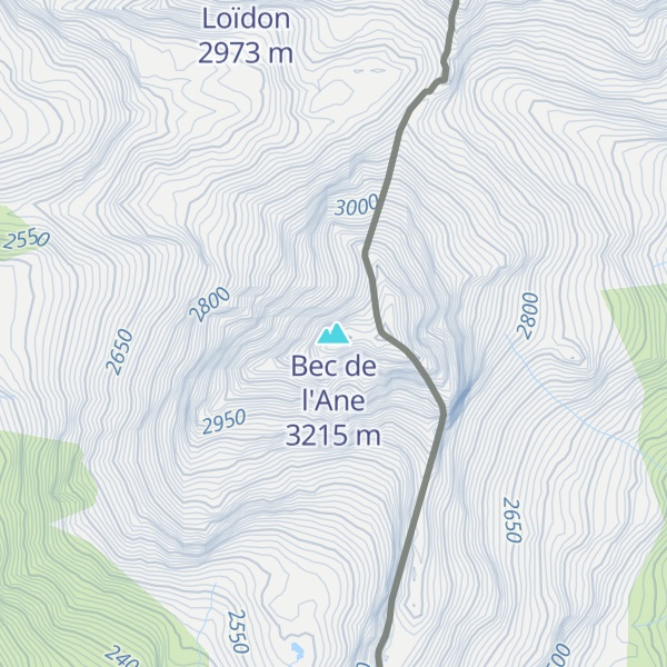 Map of Bec de l'Ane
