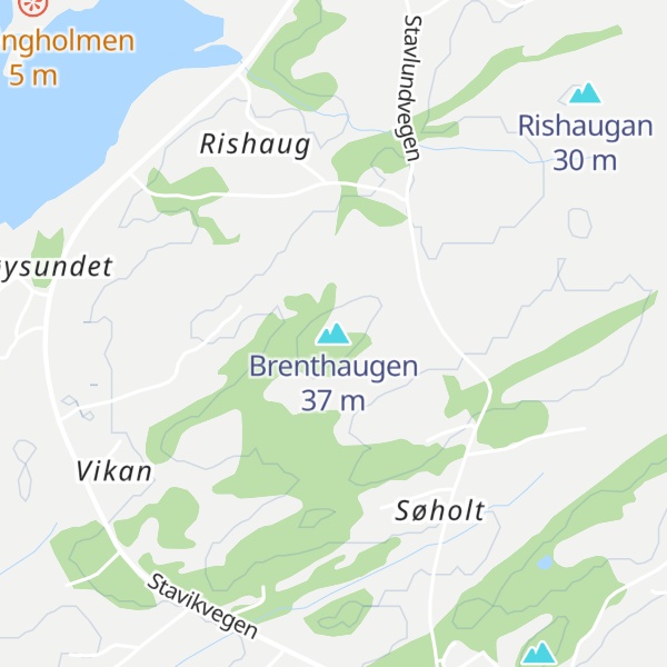 Map of Brenthaugen
