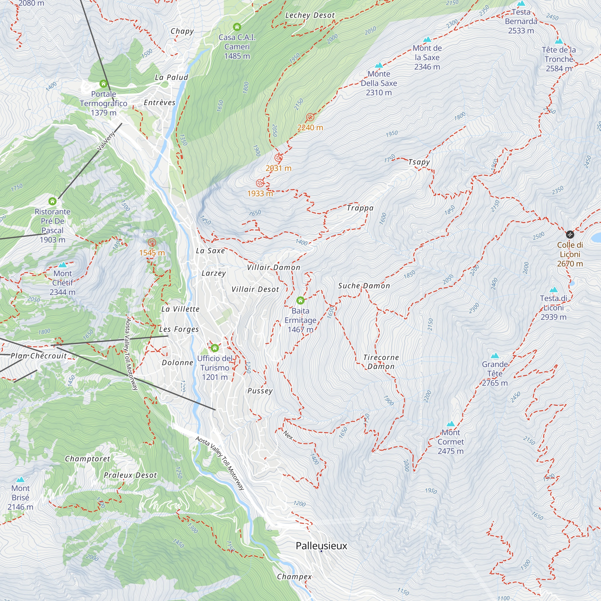 Baita Ermitage map