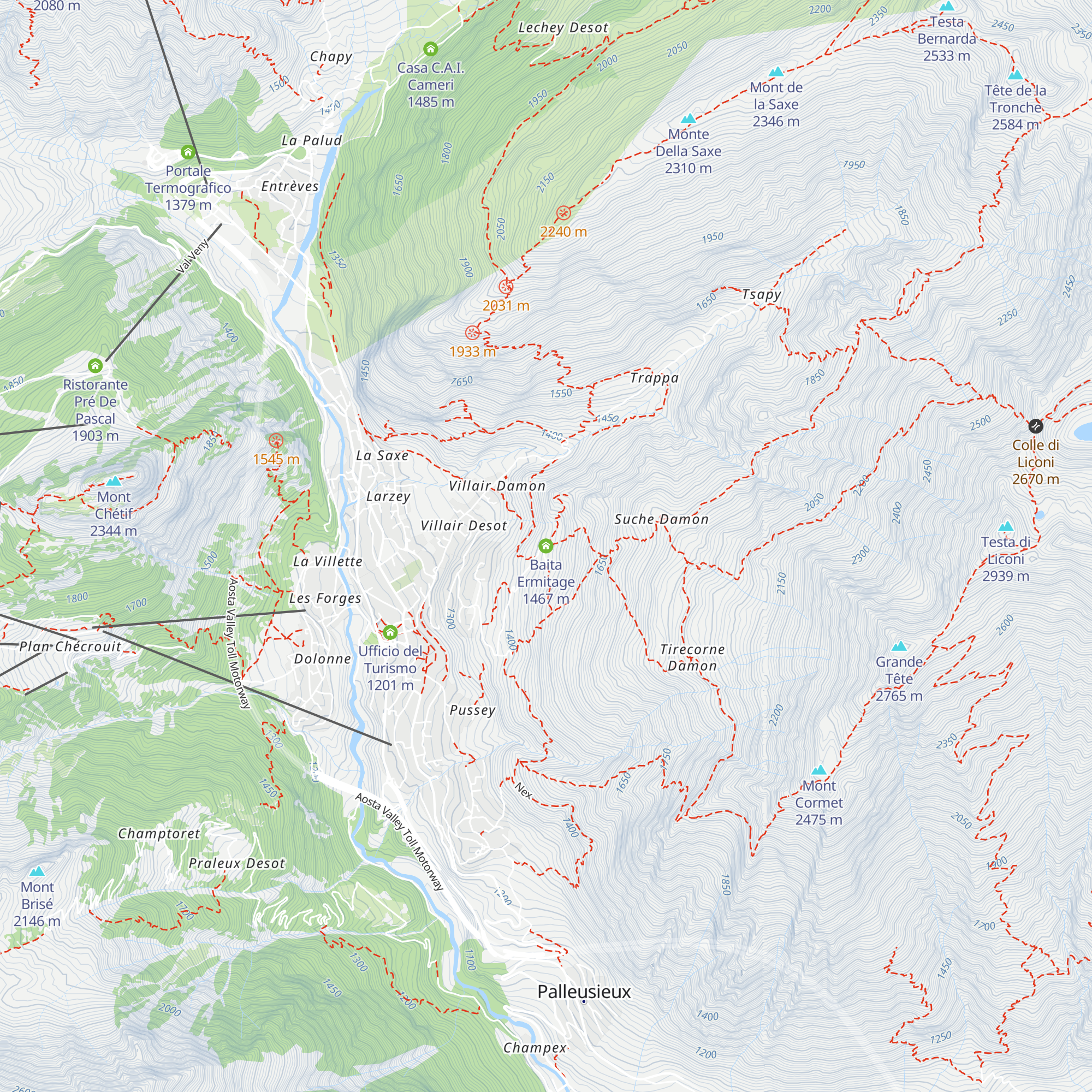 Baita Ermitage map