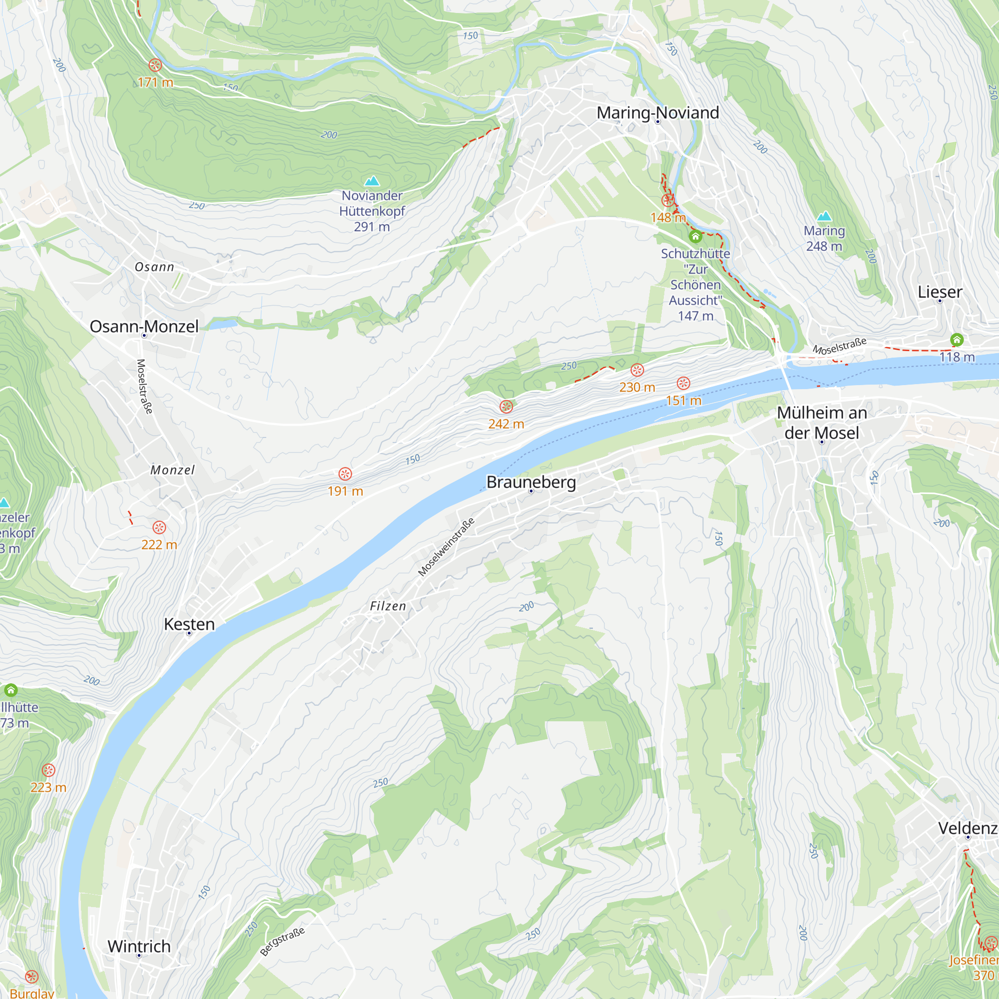 Touristikbüro Brauneberg map