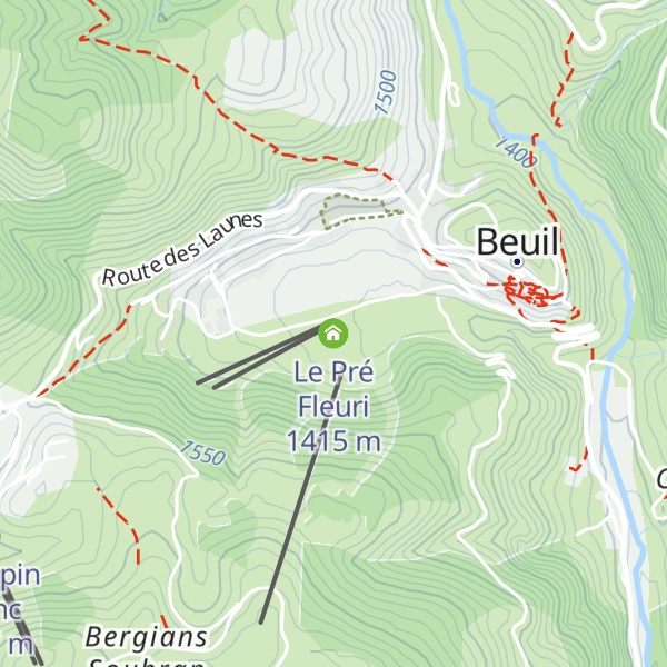 Map of Le Pré Fleuri