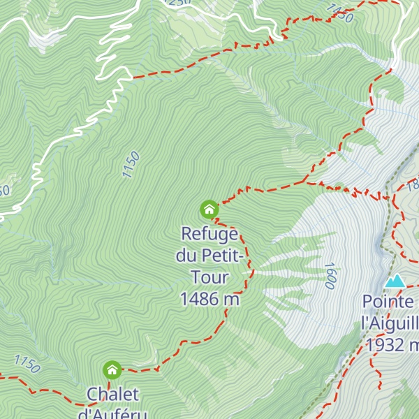 Map of Refuge du Petit-Tour
