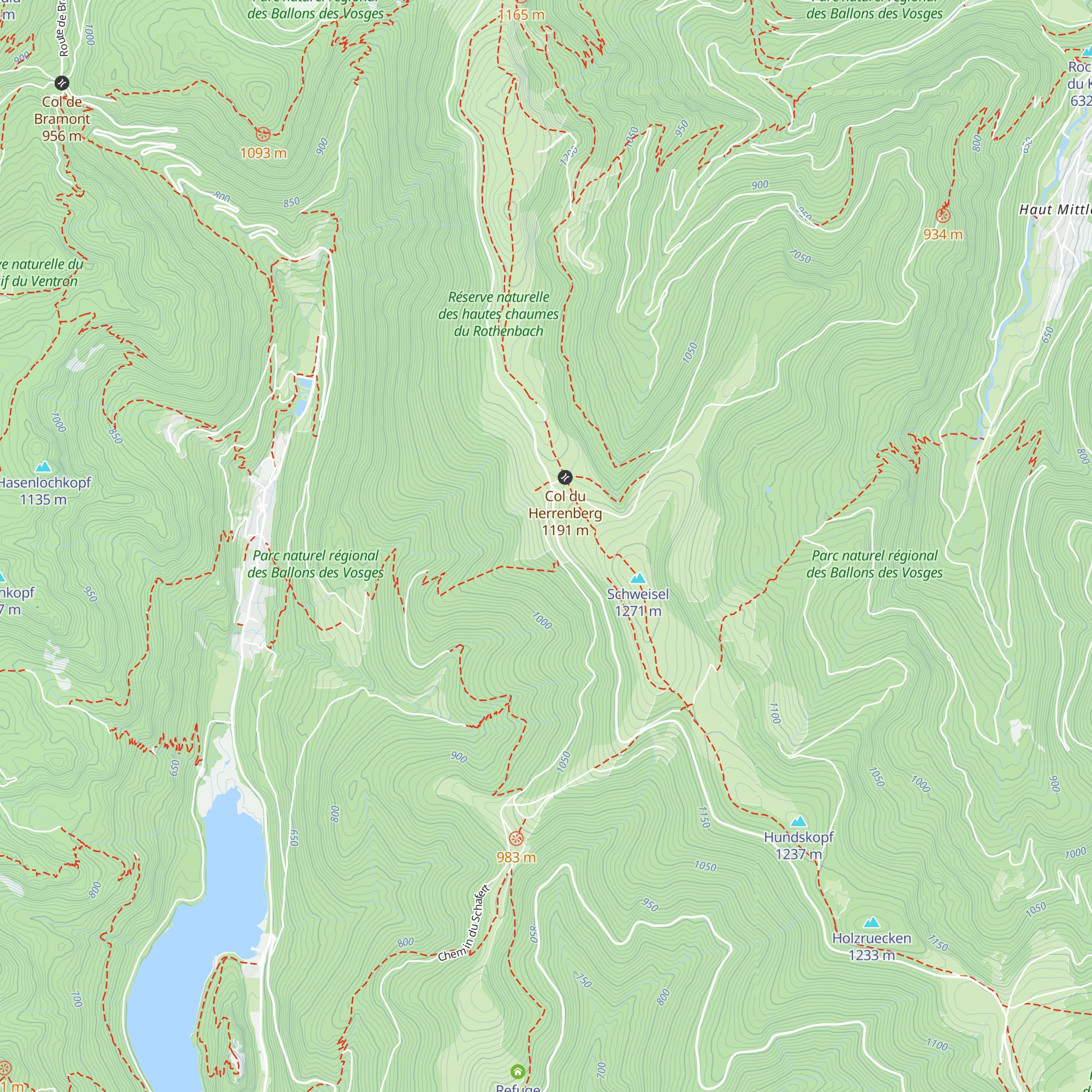 Refuge HUS map