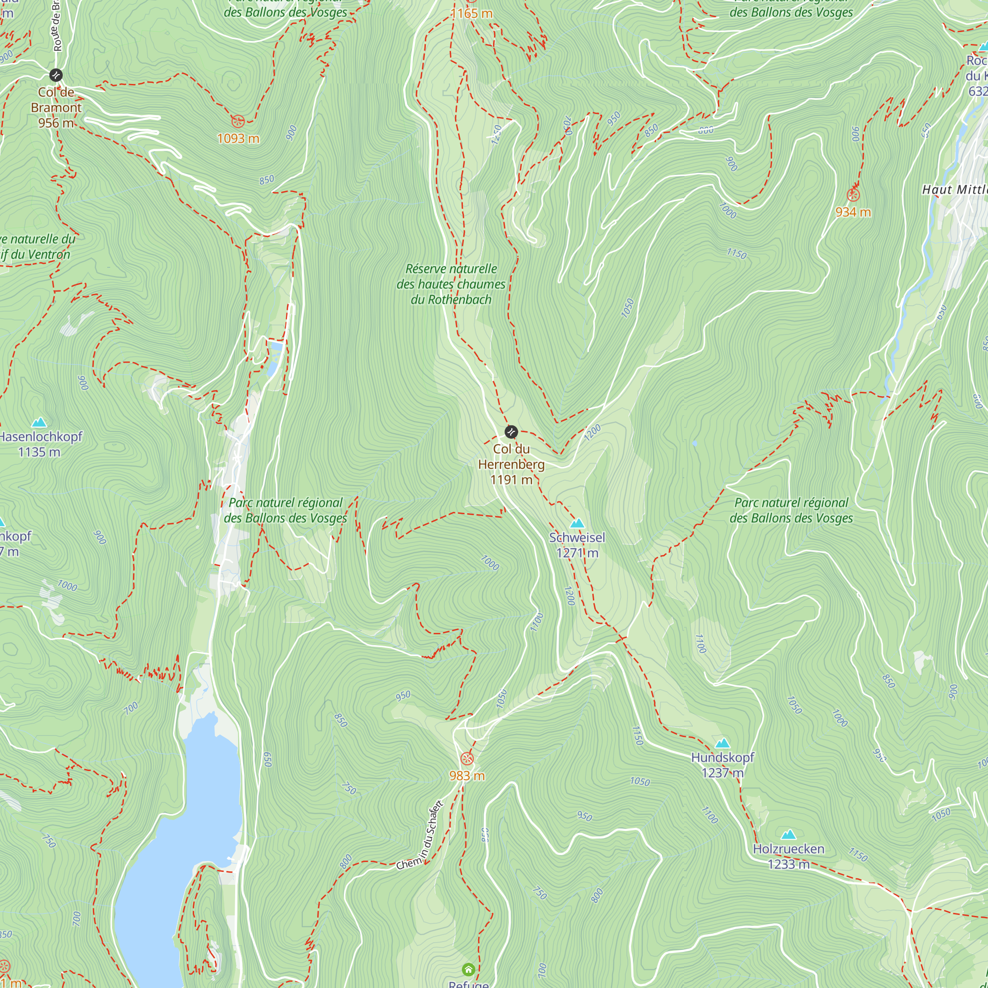 Refuge HUS map