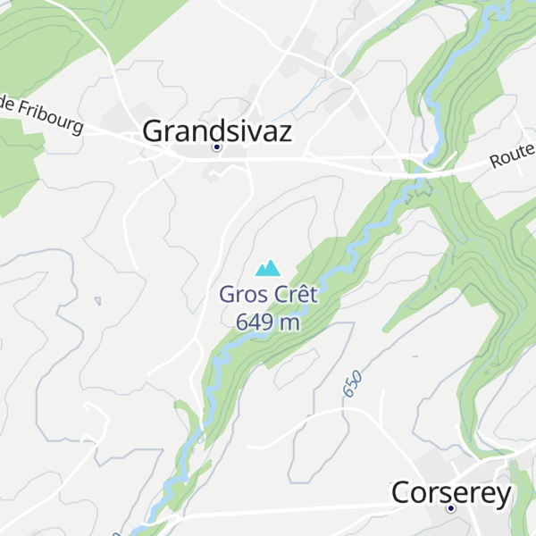 Map of Gros Crêt