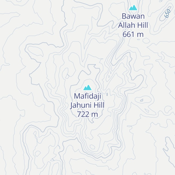 Map of Mafidaji Jahuni Hill
