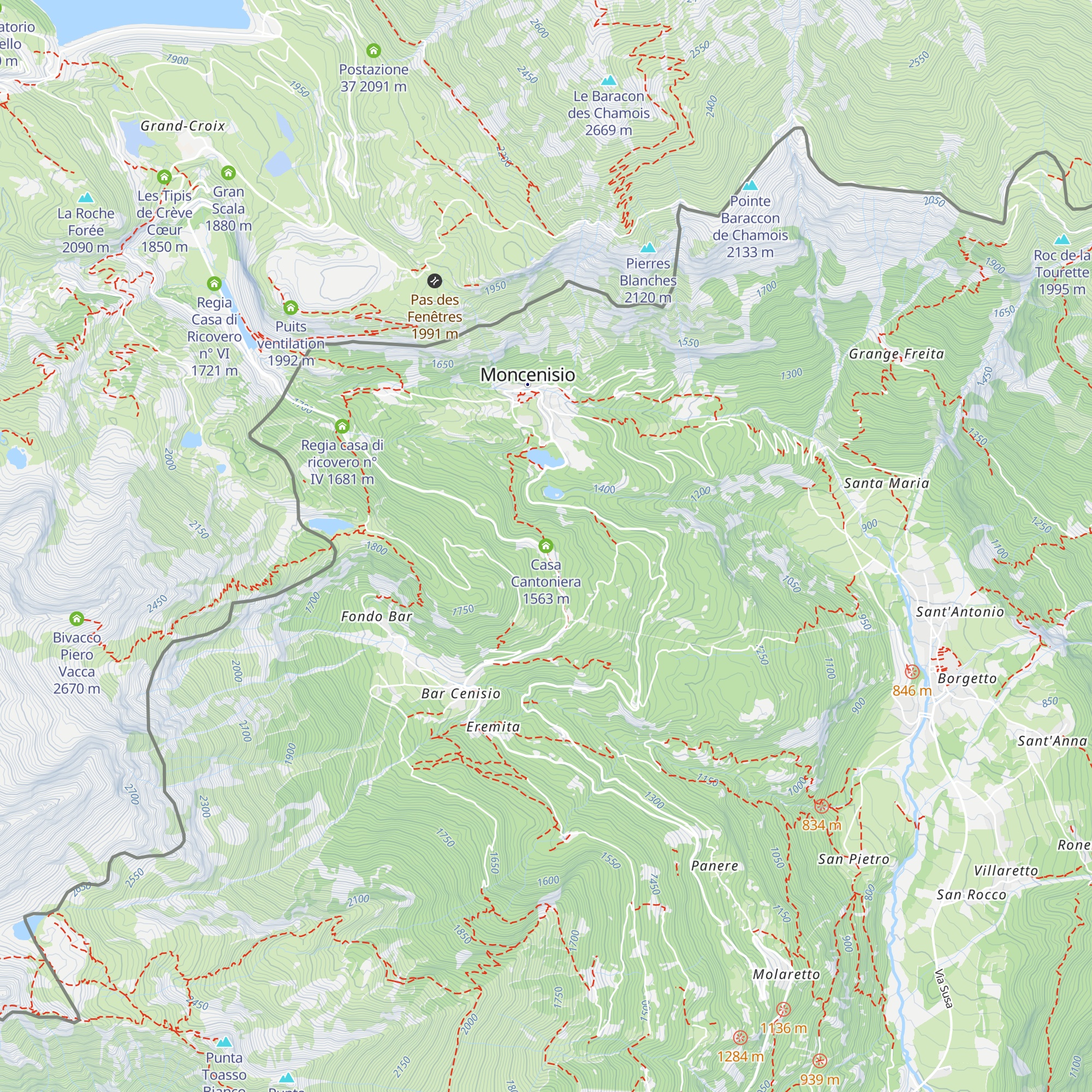 Casa Cantoniera map