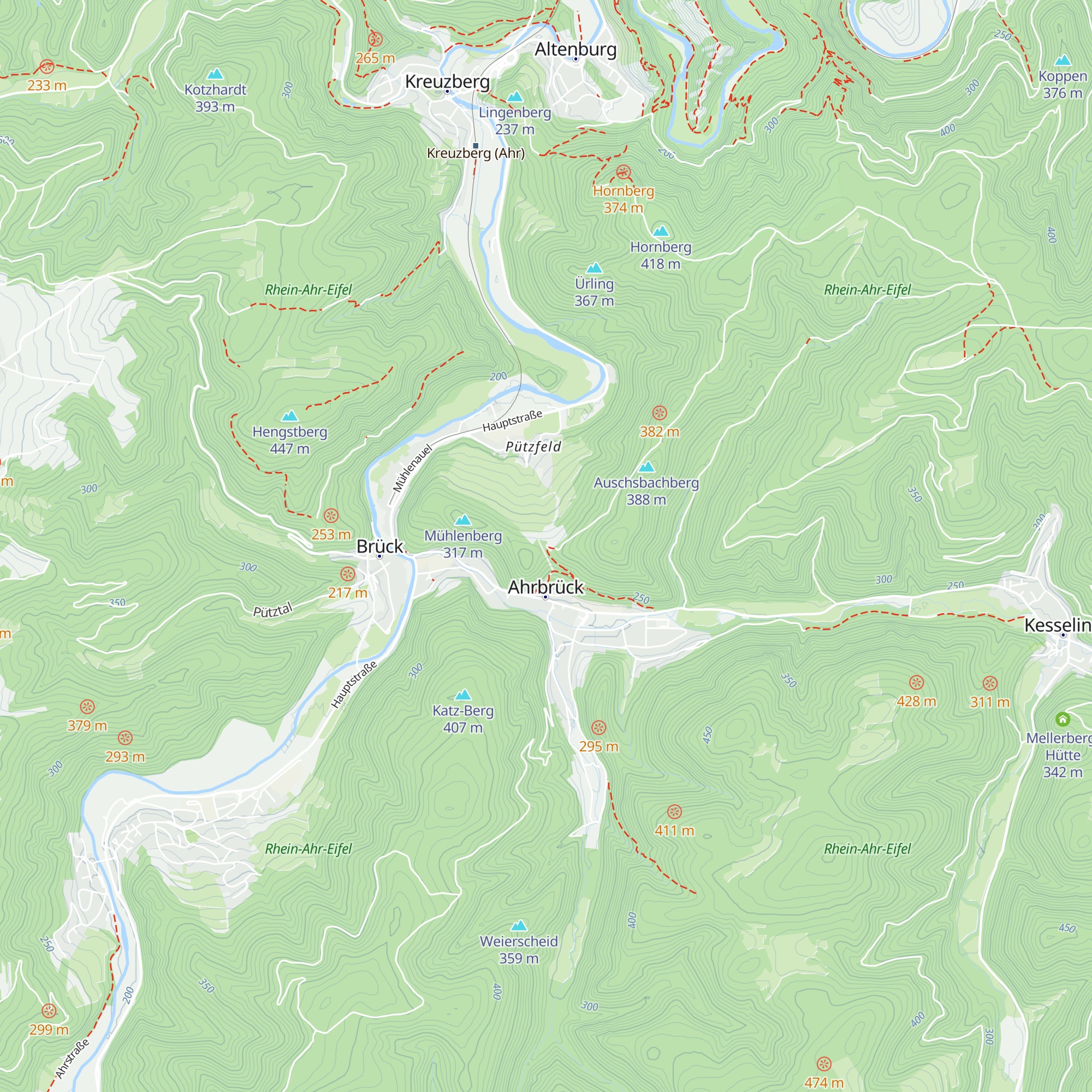 Silvesterhütte map