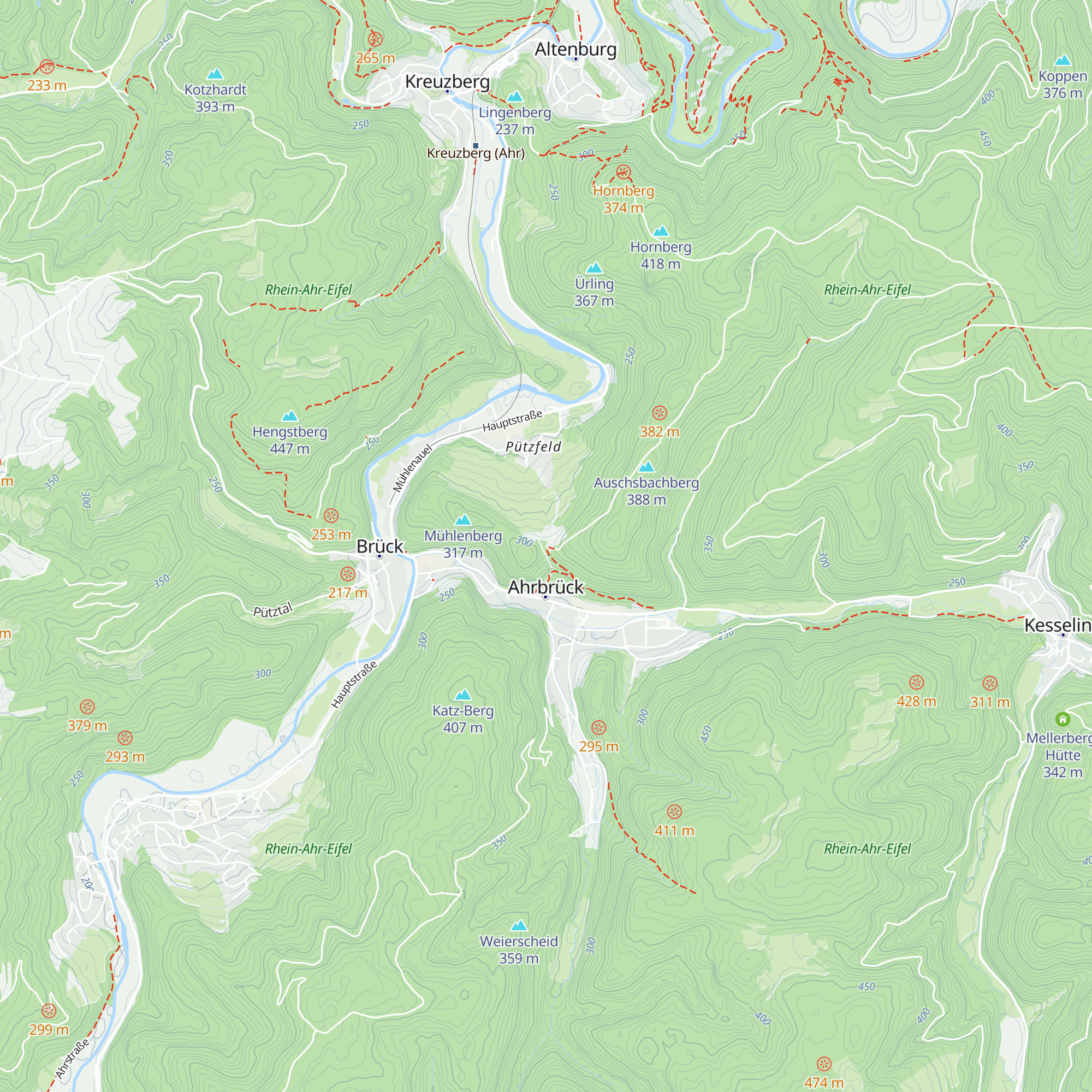 Silvesterhütte map