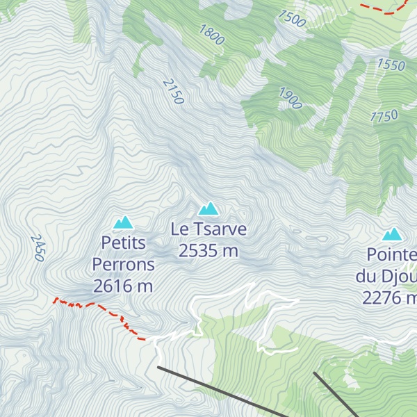 Map of Le Tsarve
