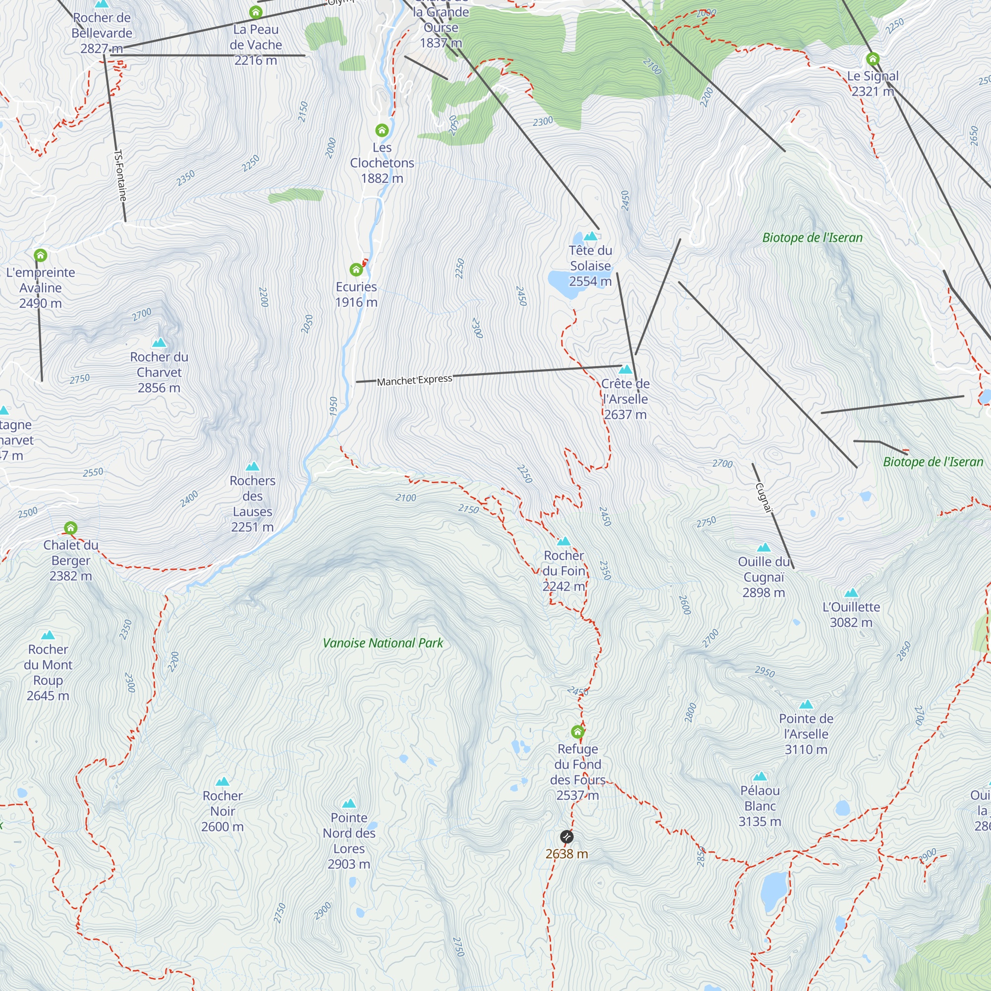 Ferme de l'Arsellaz map