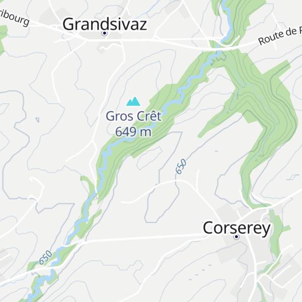 Map of La Montagnette