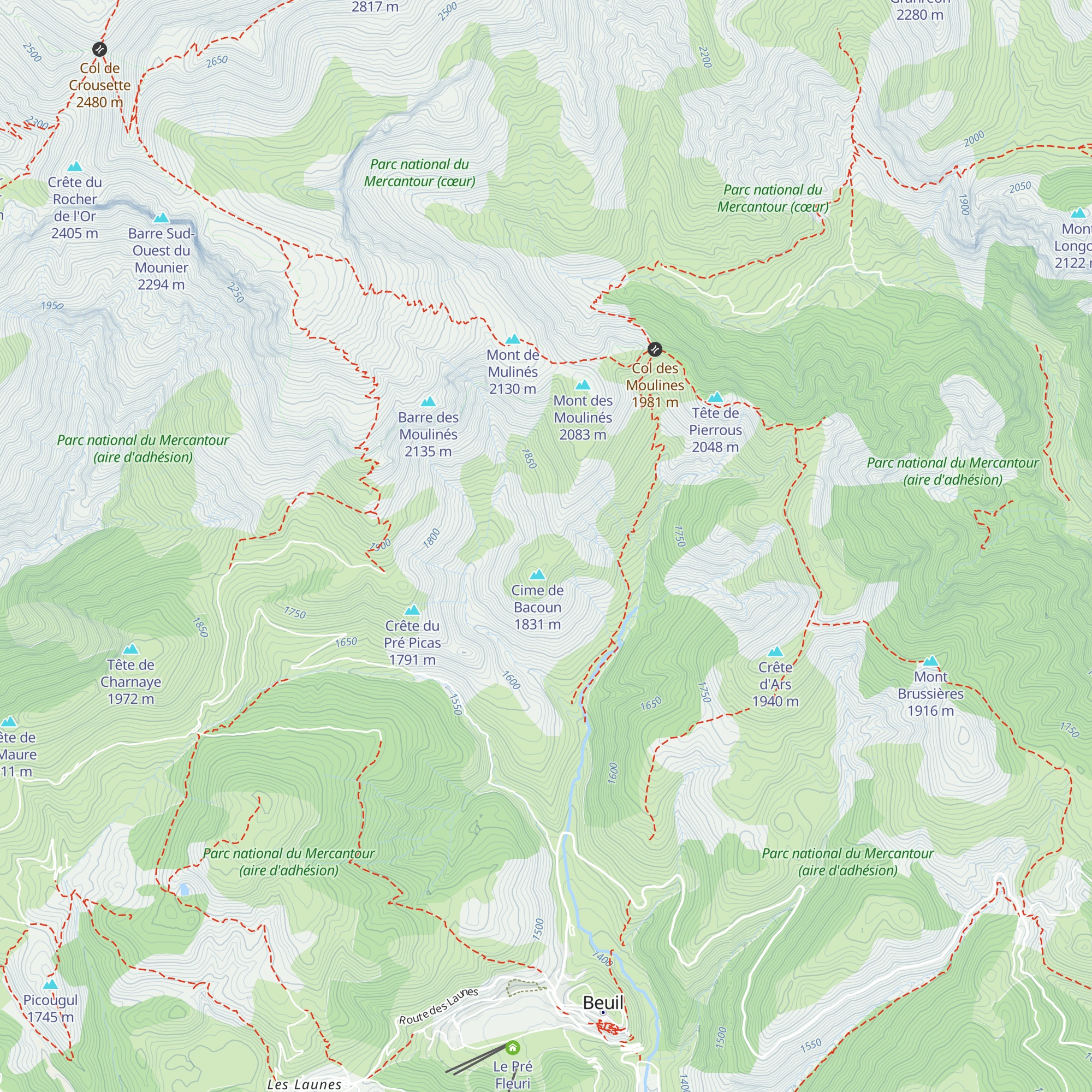 Cabane du berger map