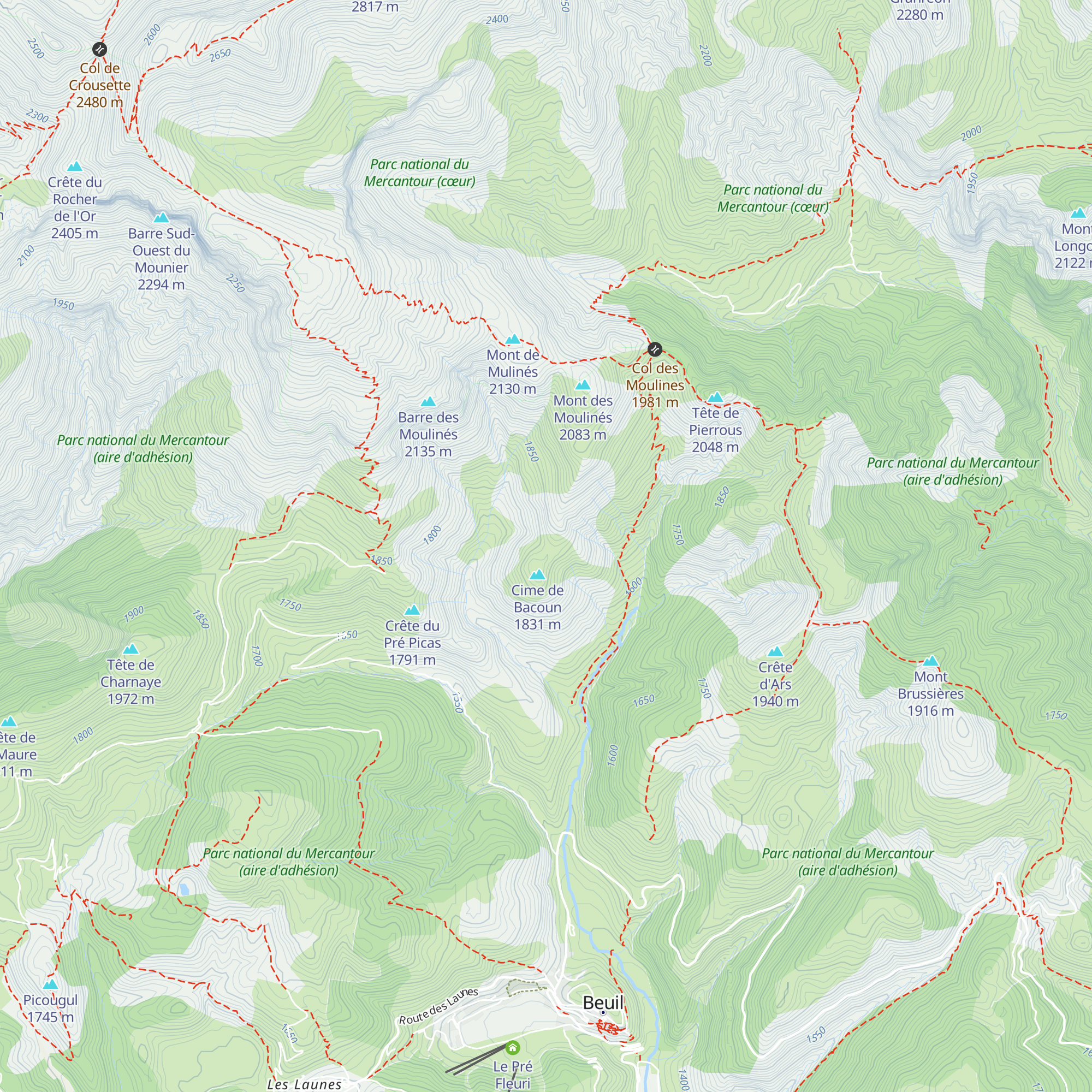 Cabane du berger map