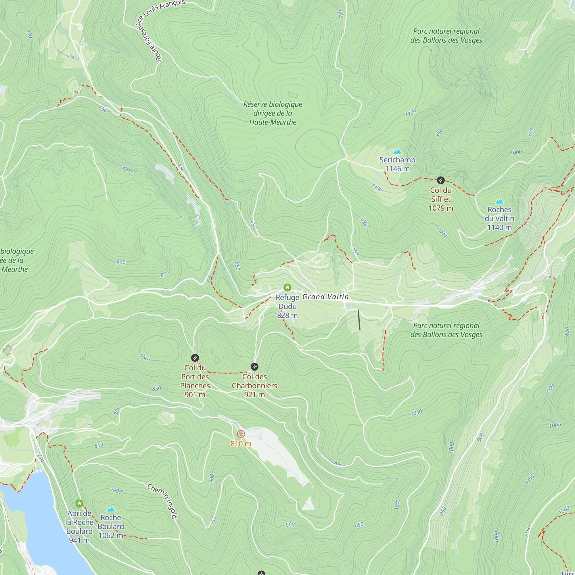 Refuge Dudu map