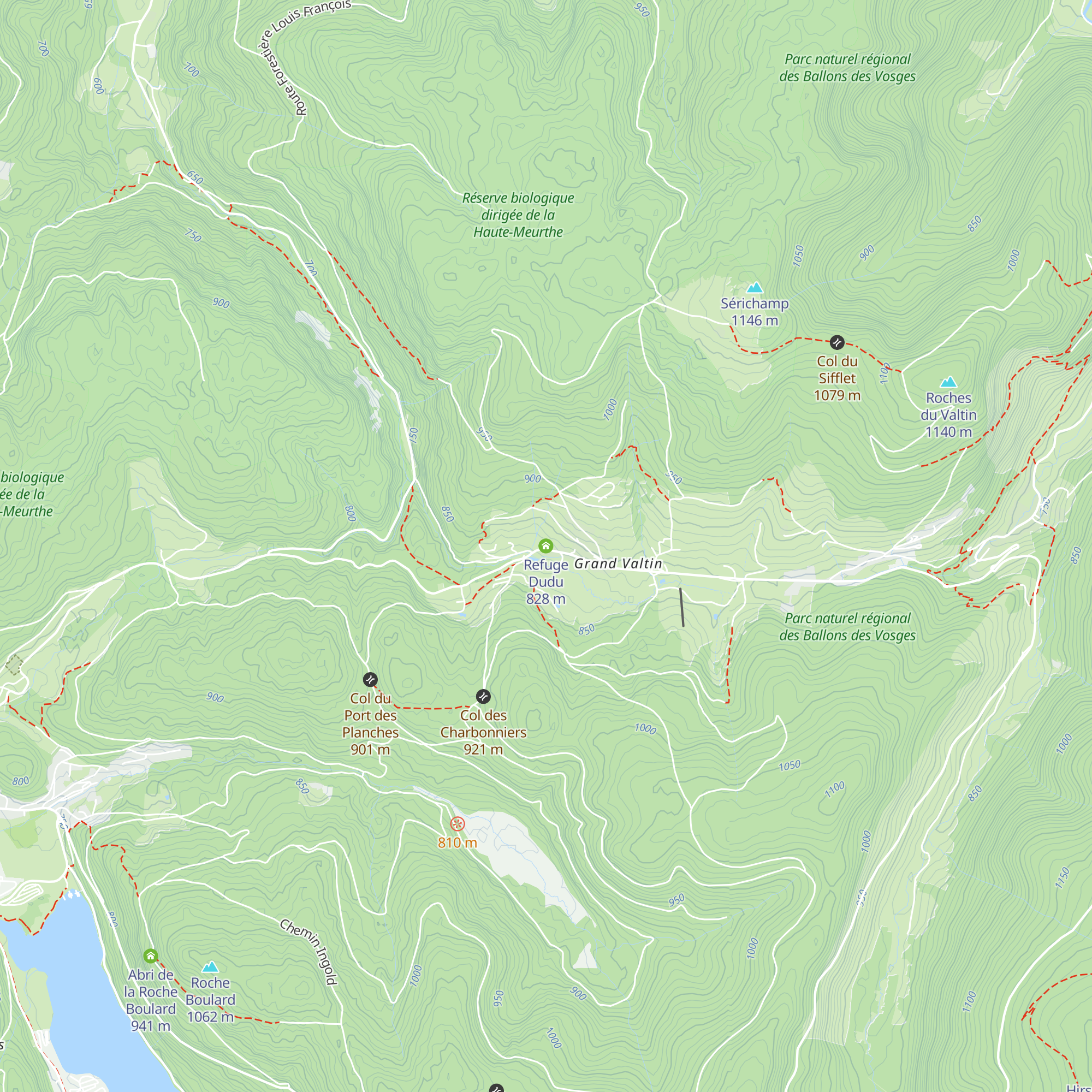 Refuge Dudu map