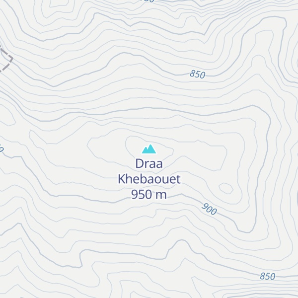 Map of Draa Khebaouet
