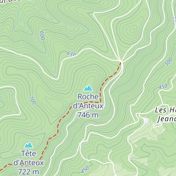 Map of Roche d'Anteux