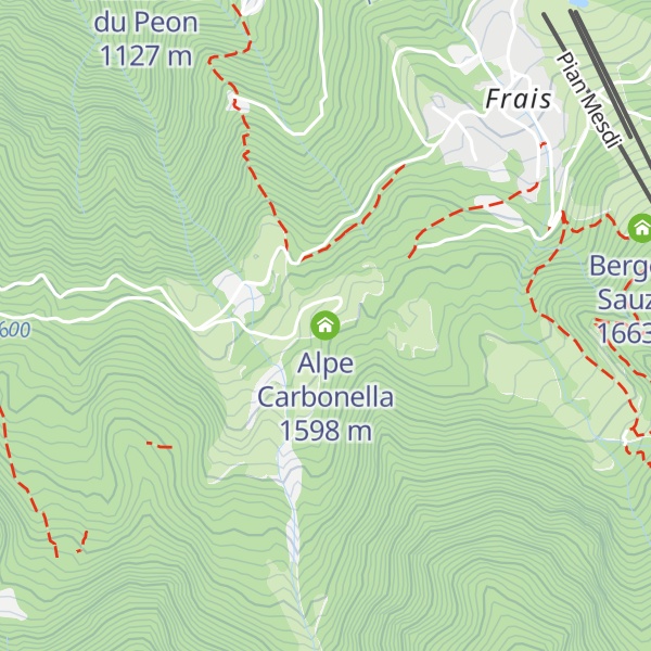 Map of Alpe Carbonella