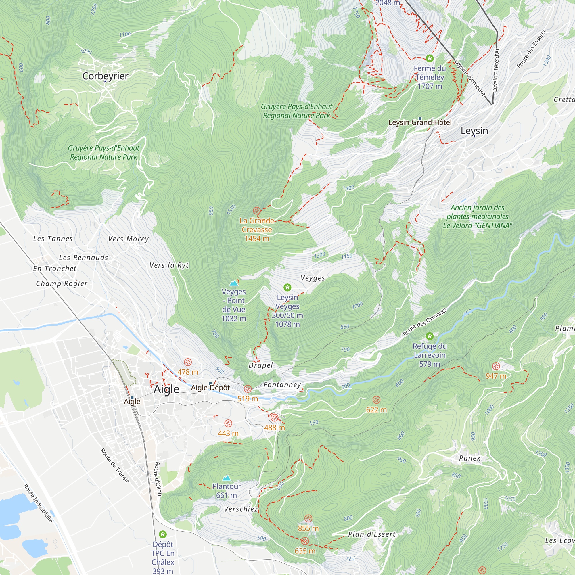Leysin Veyges 300/50 m map