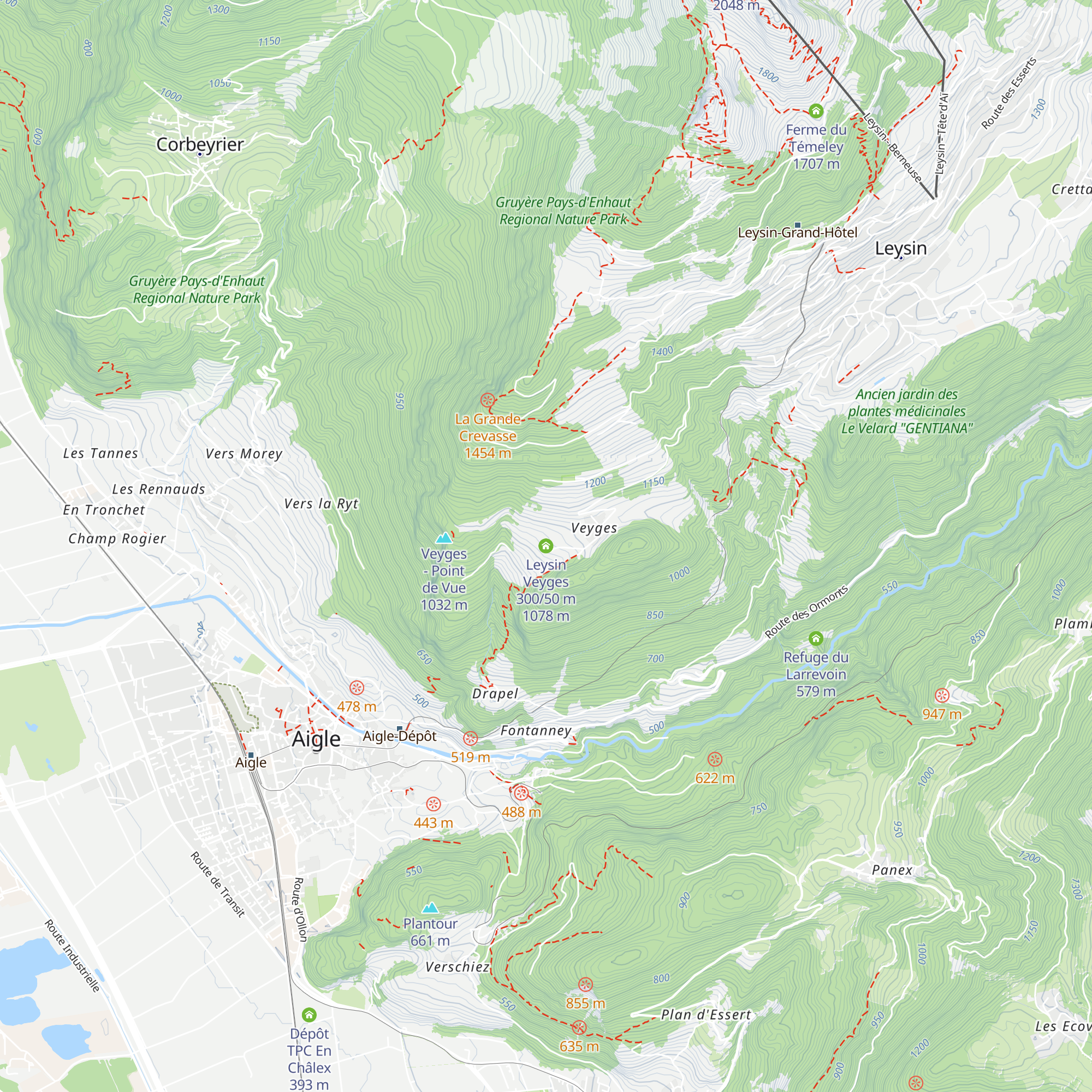 Leysin Veyges 300/50 m map
