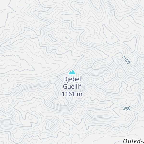 Map of Djebel Guellif
