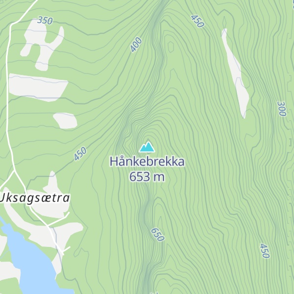 Map of Hånkebrekka