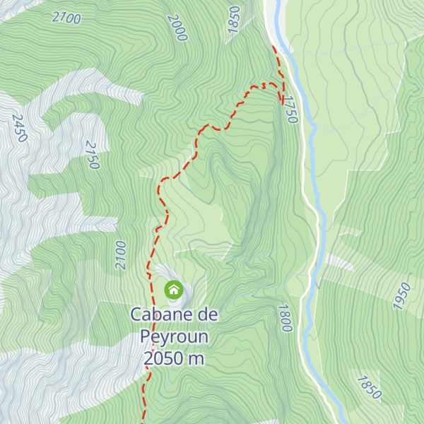 Map of Chalet de la Médille