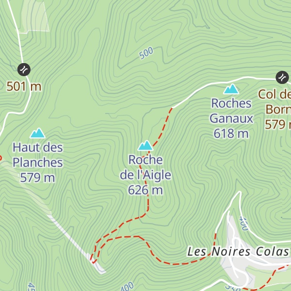 Map of Roche de l'Aigle