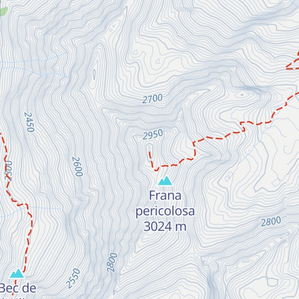Map of Monte Colmet-Cima Nord
