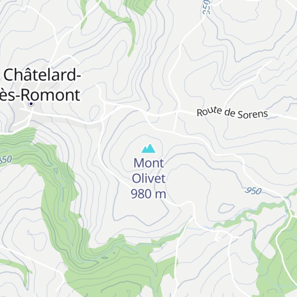 Map of Mont Olivet