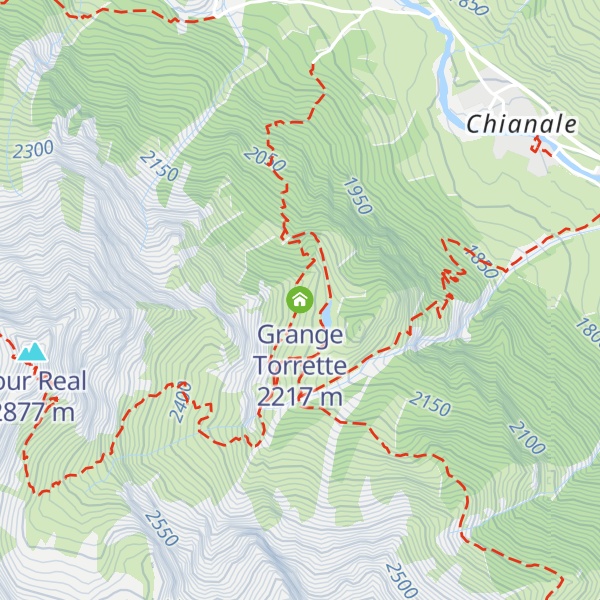 Map of Grange Torrette