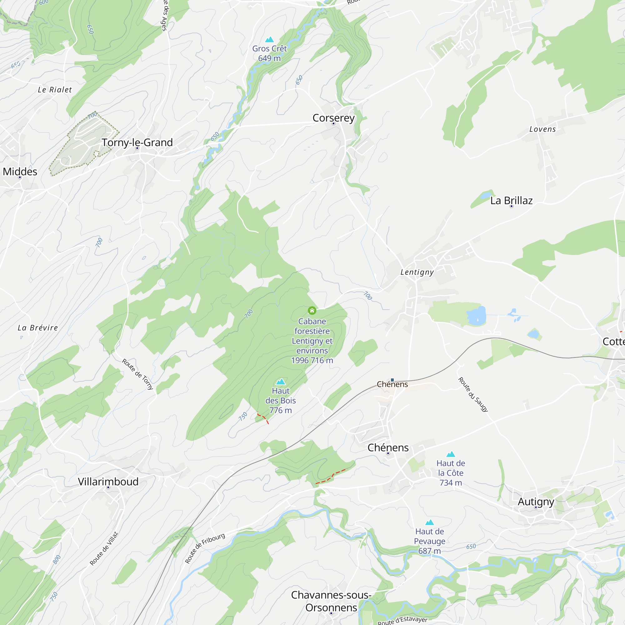 Cabane des bûcherons map