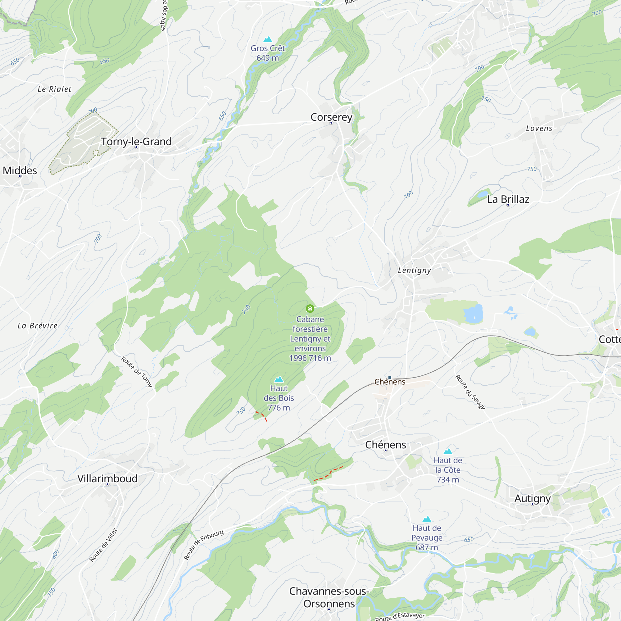 Cabane des bûcherons map