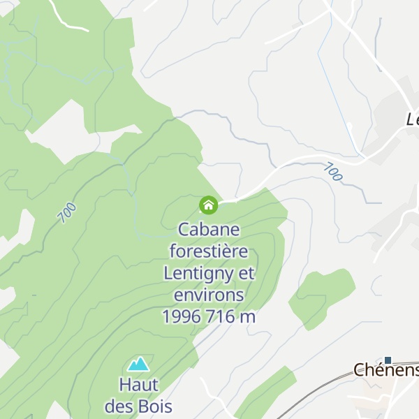 Map of Cabane des bûcherons
