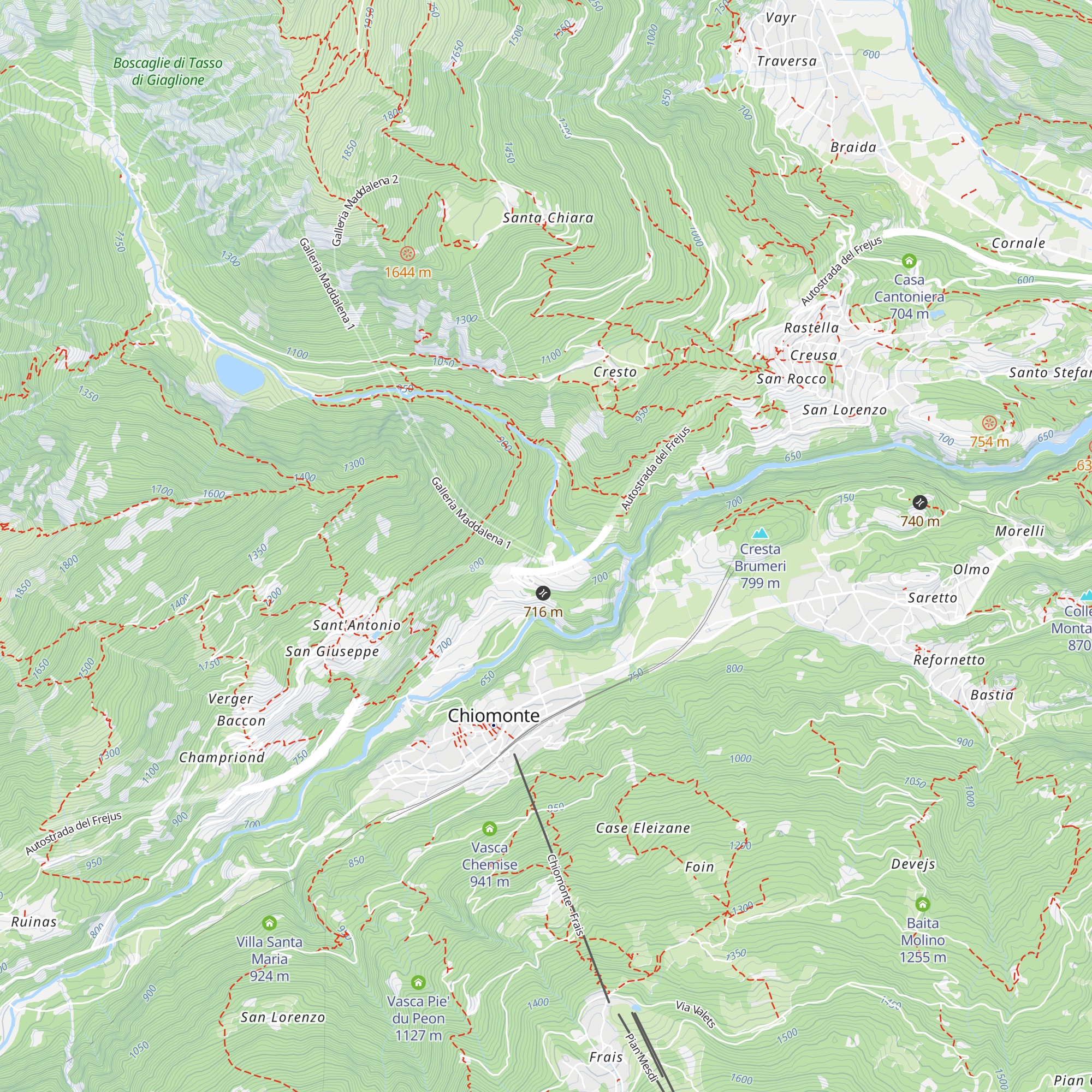 Baita Clarea map