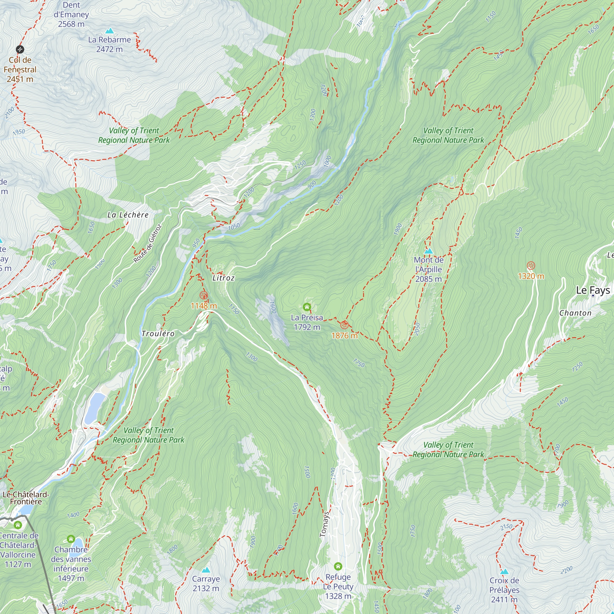 La Preisa map