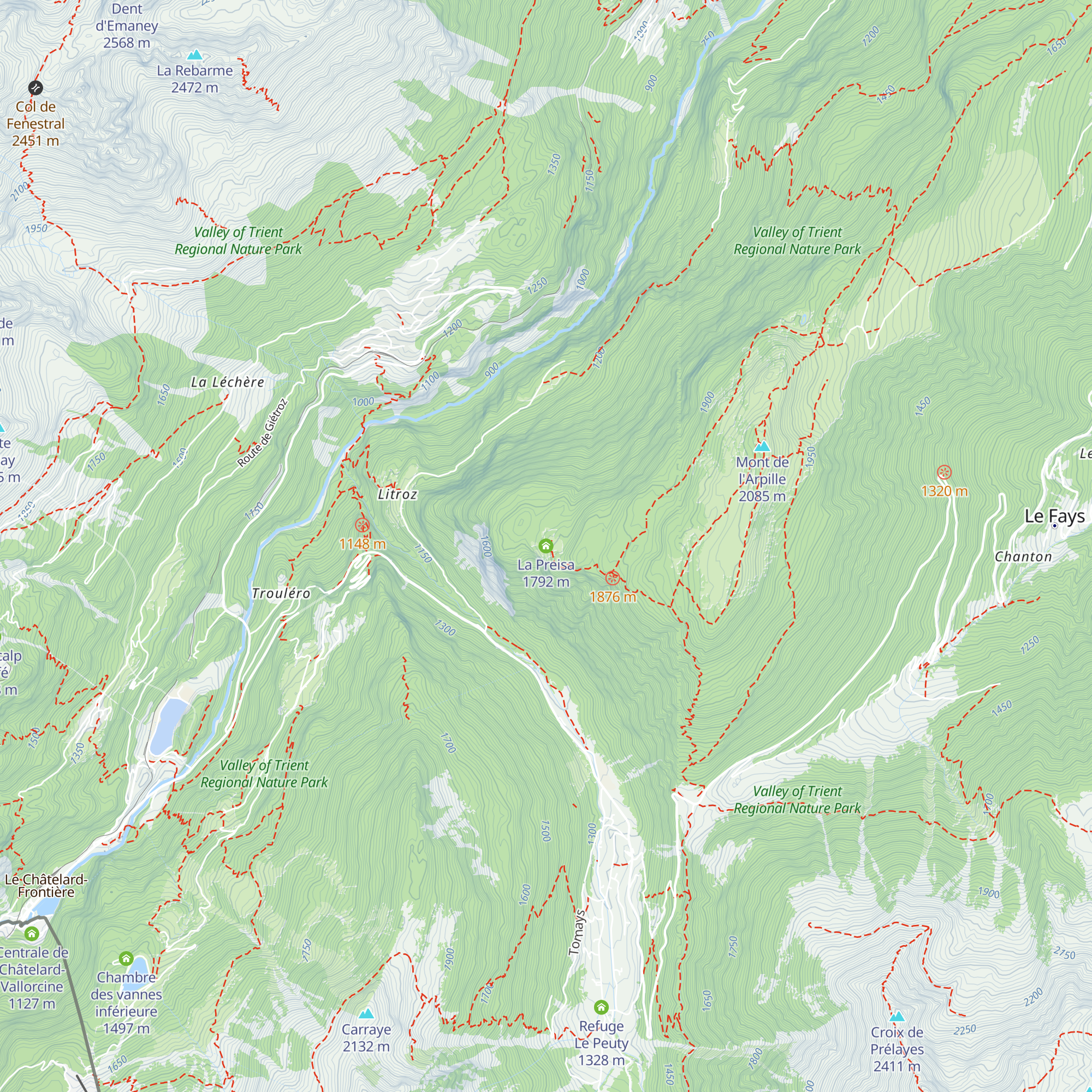 La Preisa map