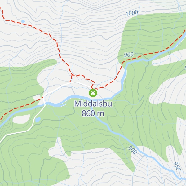 Map of Middalsbu