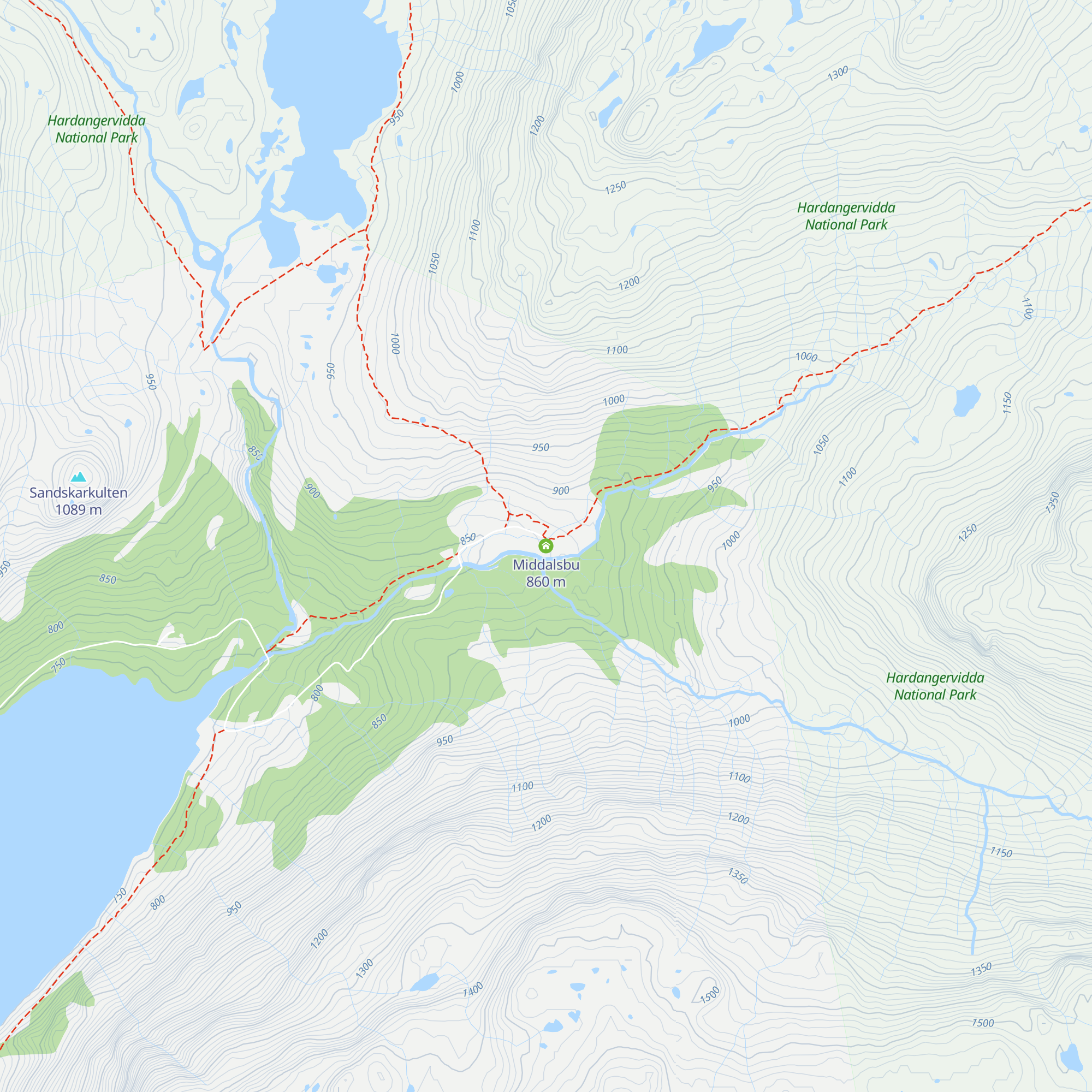 Middalsbu map