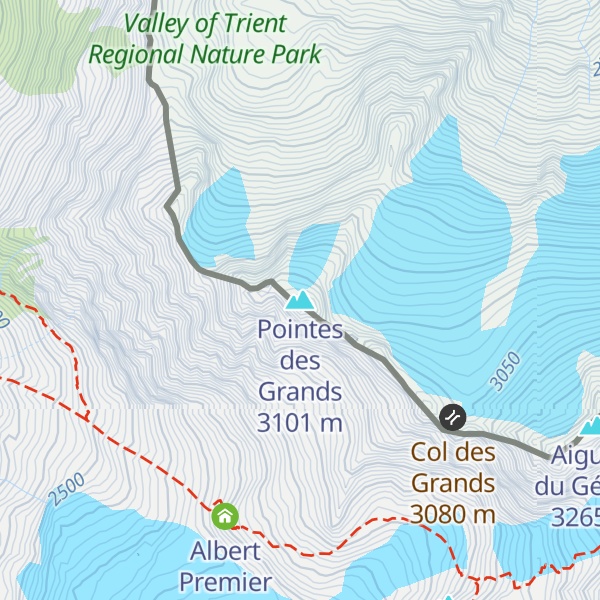 Map of Pointes des Grands