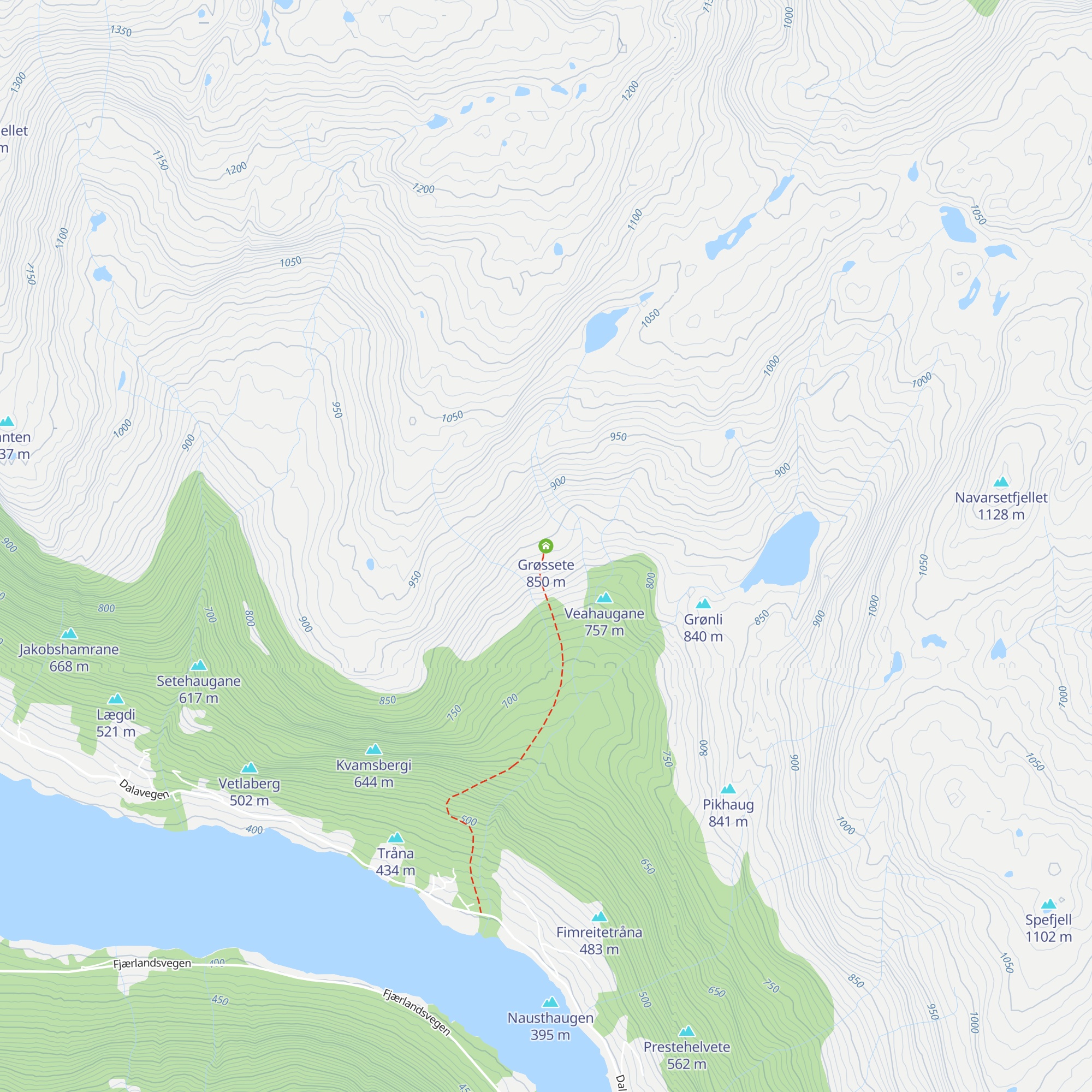 Grøssete map